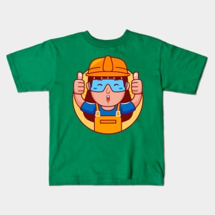 Engineer Woman Kids T-Shirt